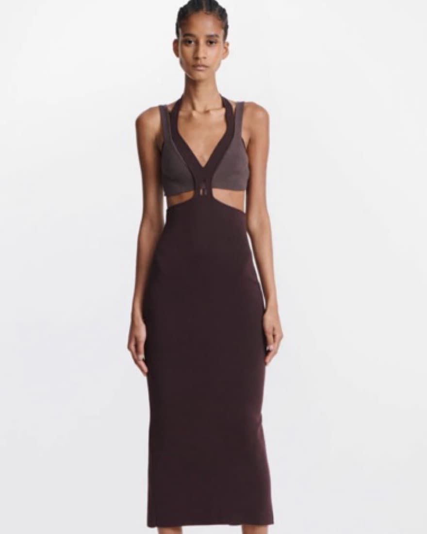 Dion Lee Brown Dress - Image 1