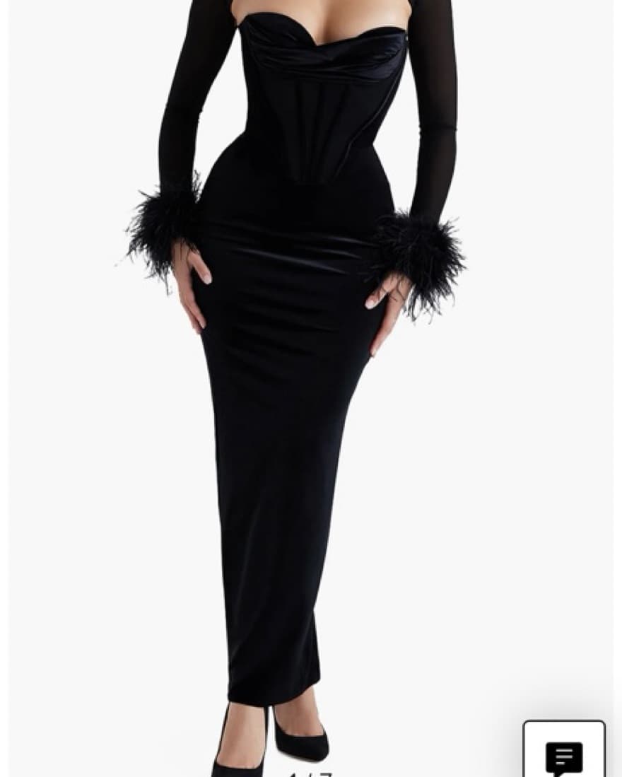 House Of CB Velvet Dress  - Image 1