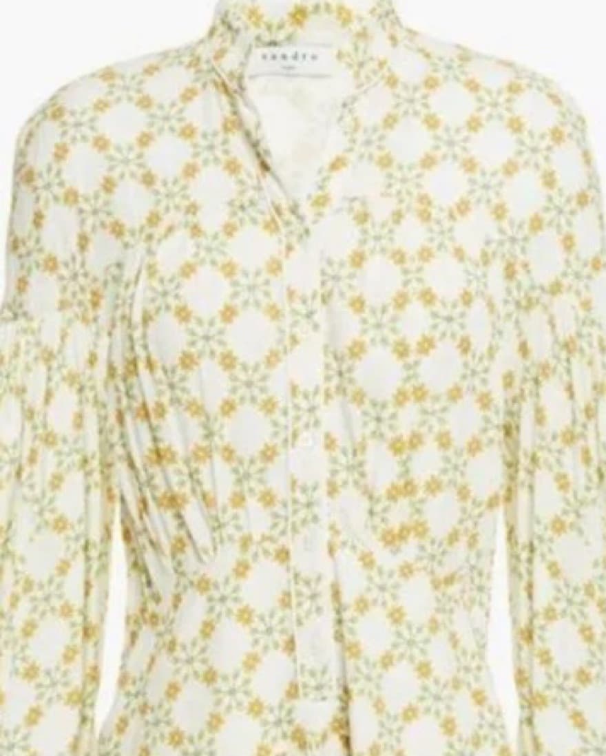 Sandro Long Sleeved Floral Dress - Image 3