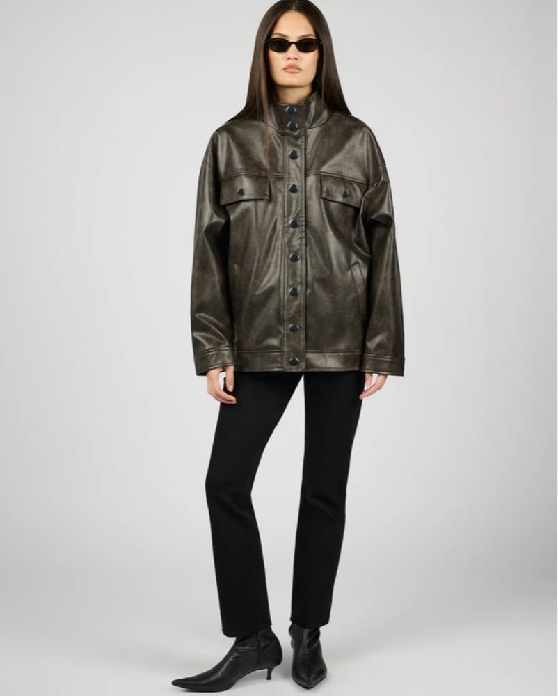 90s Leather Jacket  - Image 3