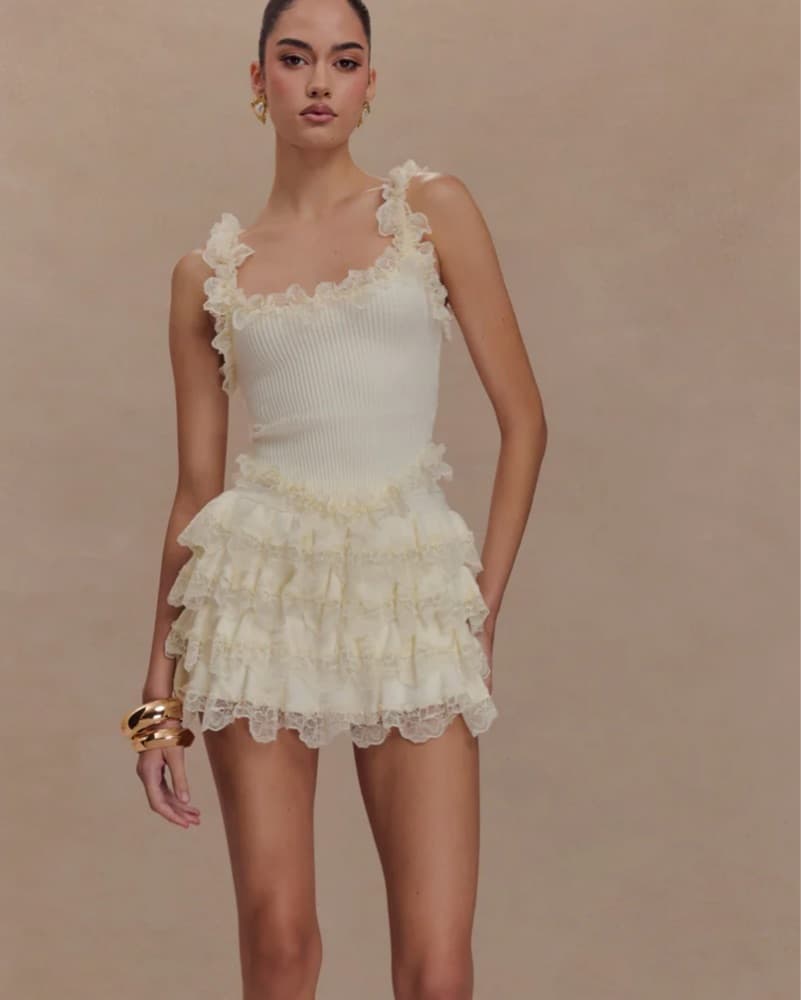Meshki Knit Skirt And Top Set  - Image 1