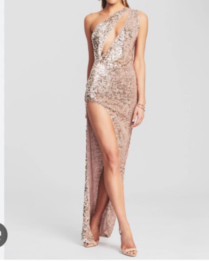 Retrofete Candice Dress- Rose Gold - Image 2