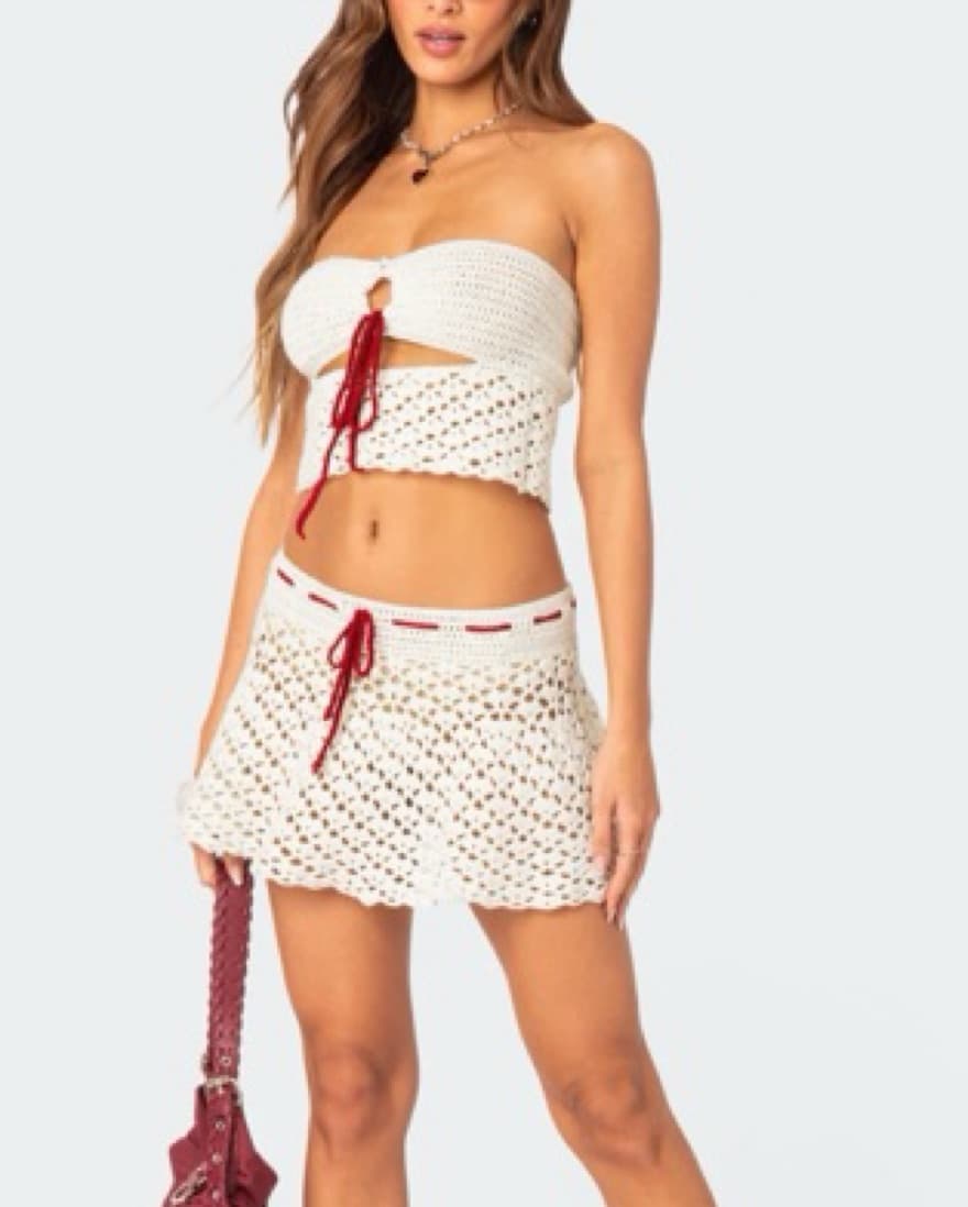 Croshet Beach Coverup/Set  - Image 1