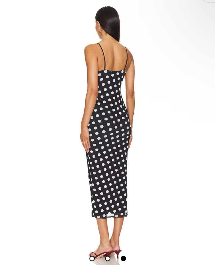 AFRM Polka Dot Midi Dress - Image 2