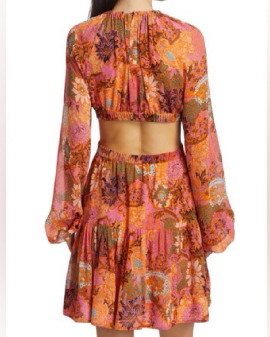 A.L.C Izzy Cutout Silk Dress - Image 6