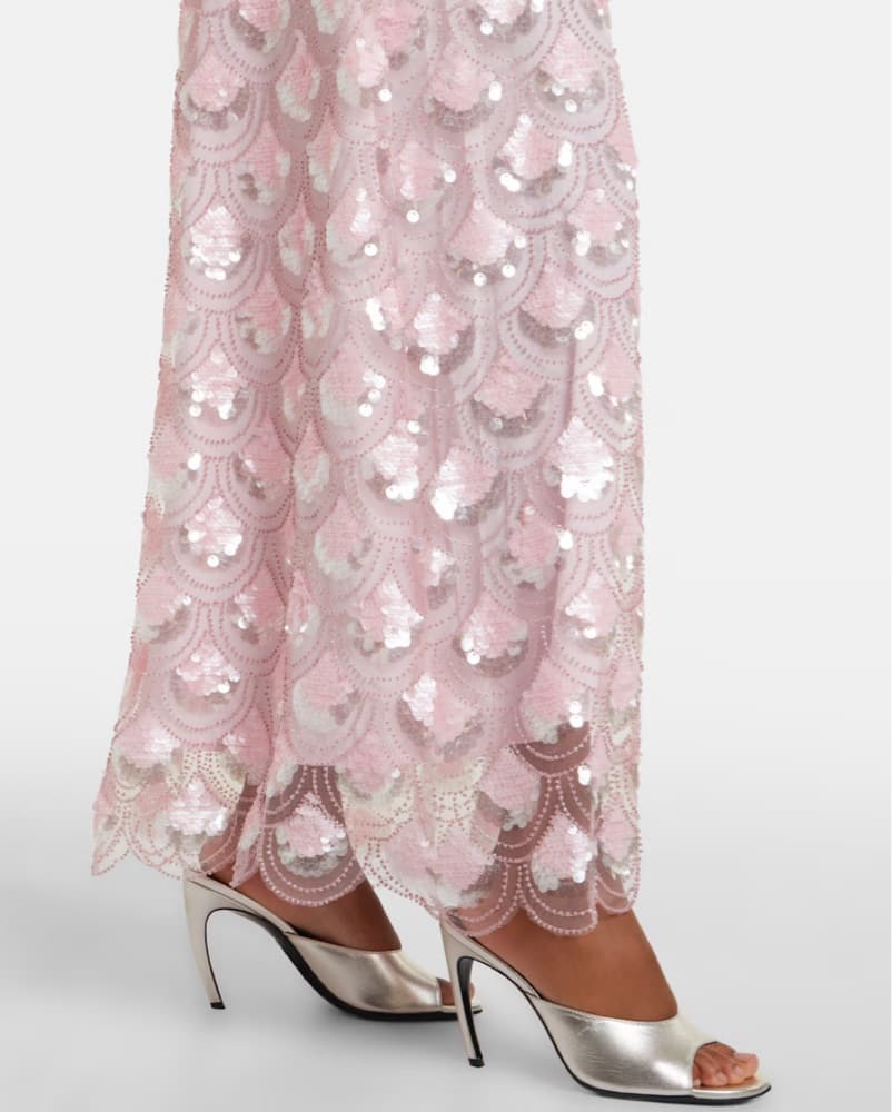 Rotate Pink Embellished Gown - Image 4