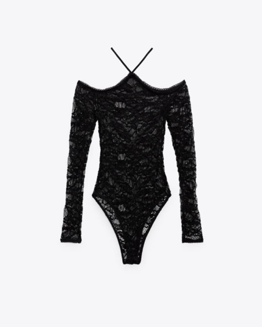 Alluring Lace Bodysuit - Image 1