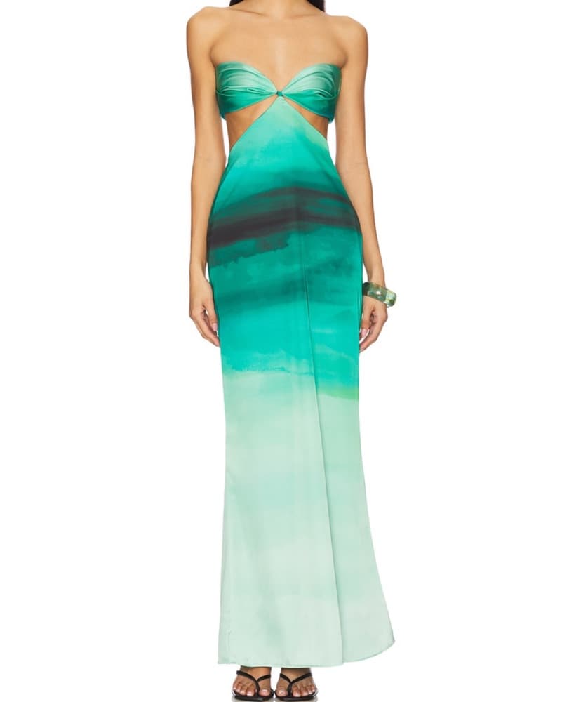 Riri Dress In Evergreen - Image 1