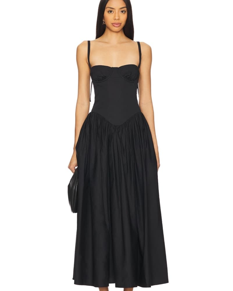 Tularosa Black Fitted Dress - Image 1