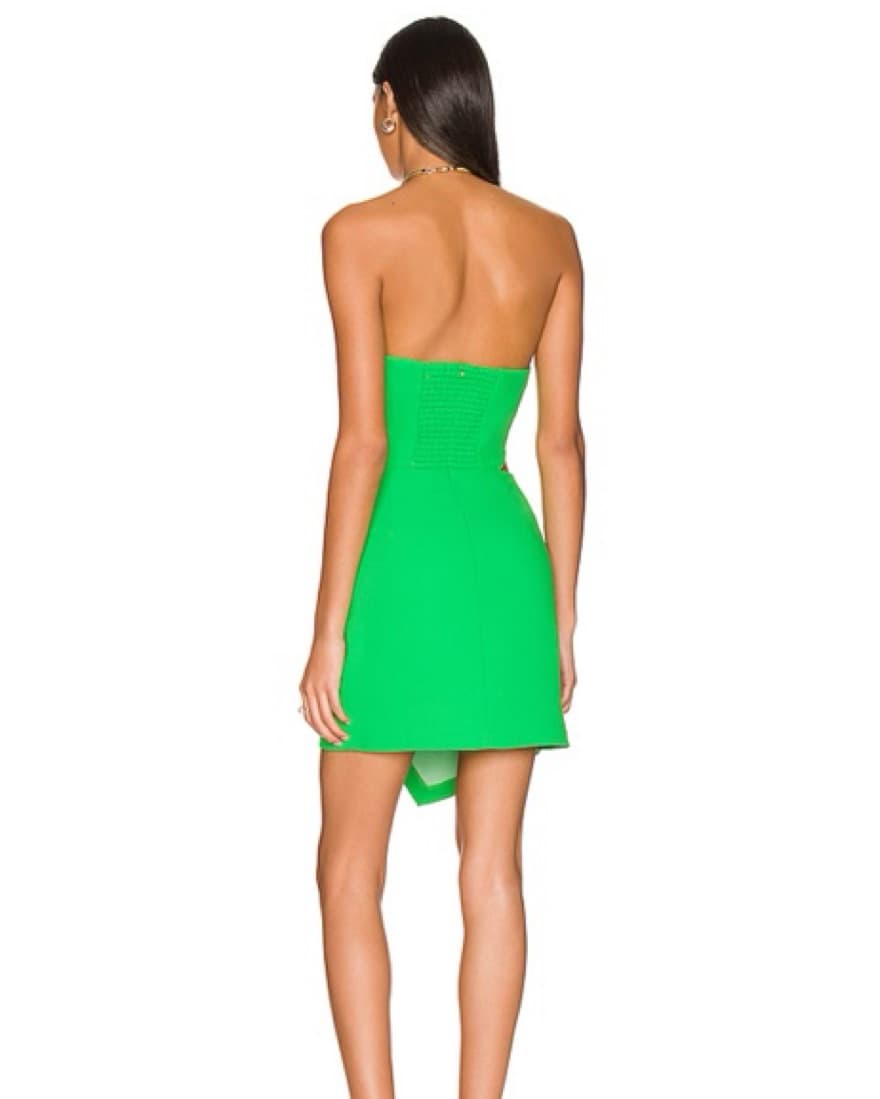 Amanda Uprichard Tyler Dress in Grass - Image 3
