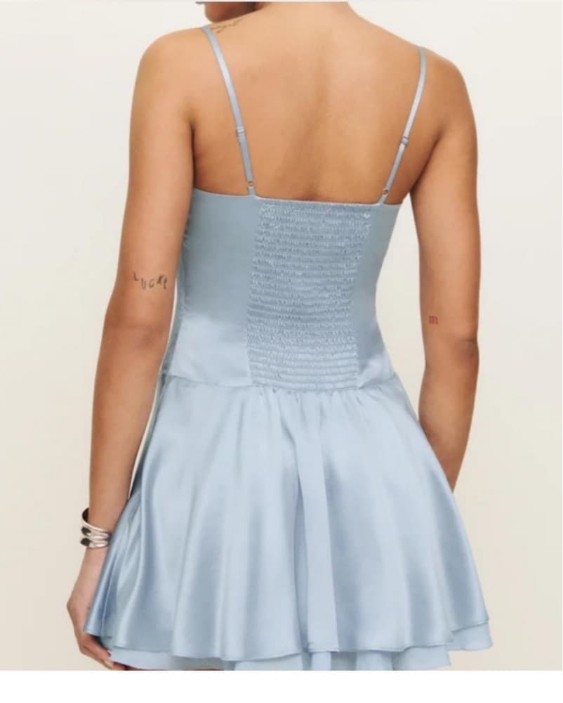 Reformation Silk Mini Dress  - Image 2