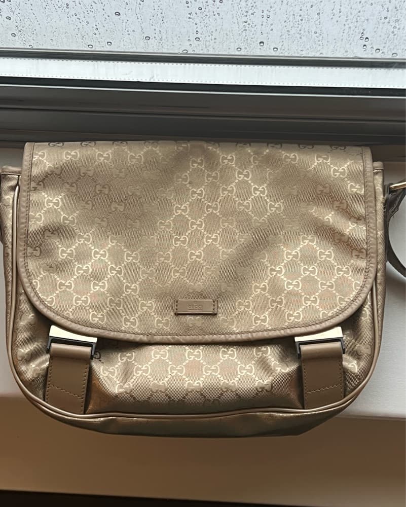 Gucci GG Gold Imprime Messenger Bag - Image 2