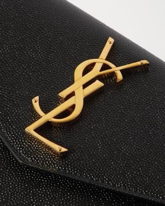 Ysl Black Leather Clutch - Image 5