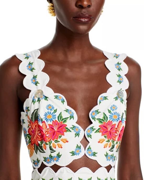 Farm Rio Bloom Garden Midi Dress - Image 5