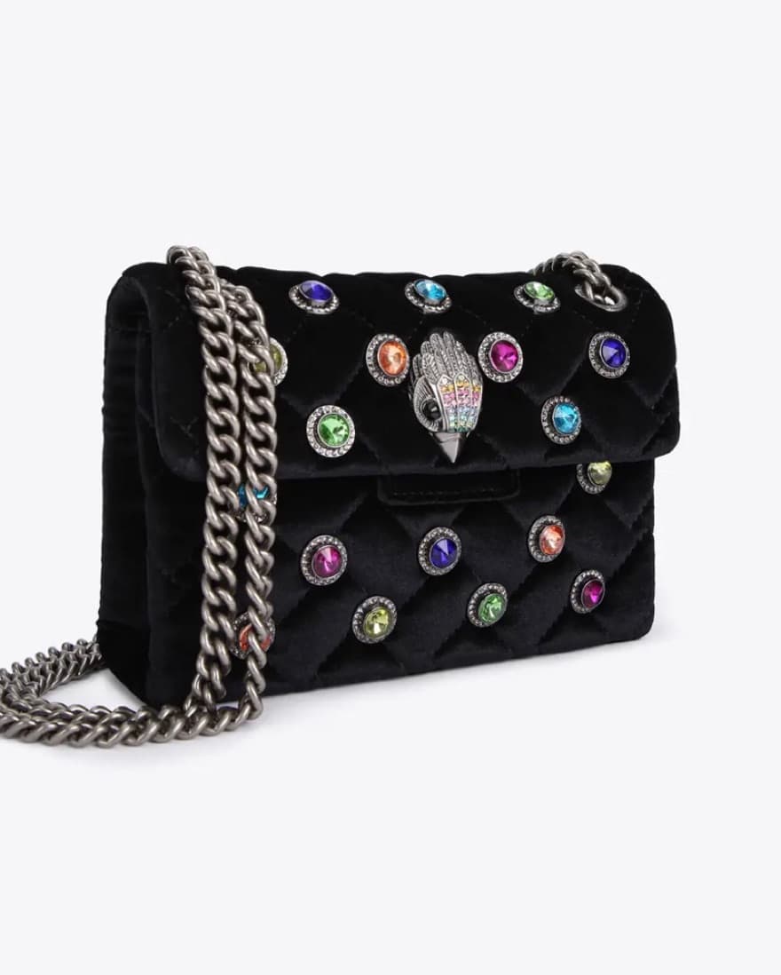 Black Rainbow Rhinestone Kurt Geiger Bag - Image 1