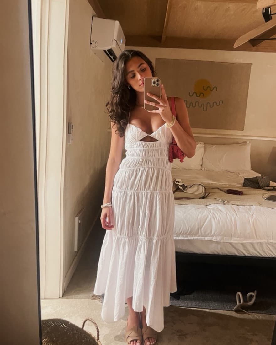 SNDYS White Tahlia Dress  - Image 1