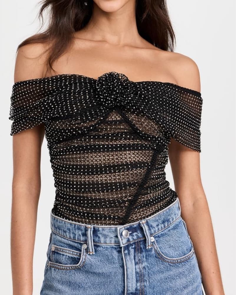 Self Portrait Sequin Top - Image 1