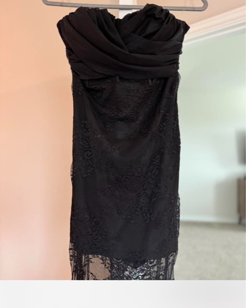 Elegant Lace High Low Dress - Image 3