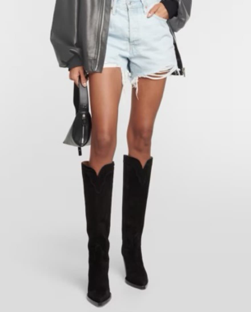 Paris Texas El Dorado Suede Cowboy Boots - Image 3