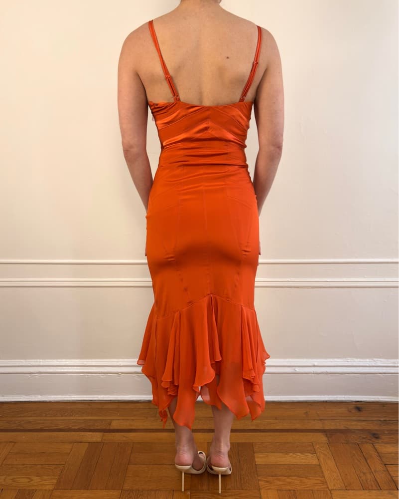 Vintage Karen Millen Silk Mermaid Dress - Image 2