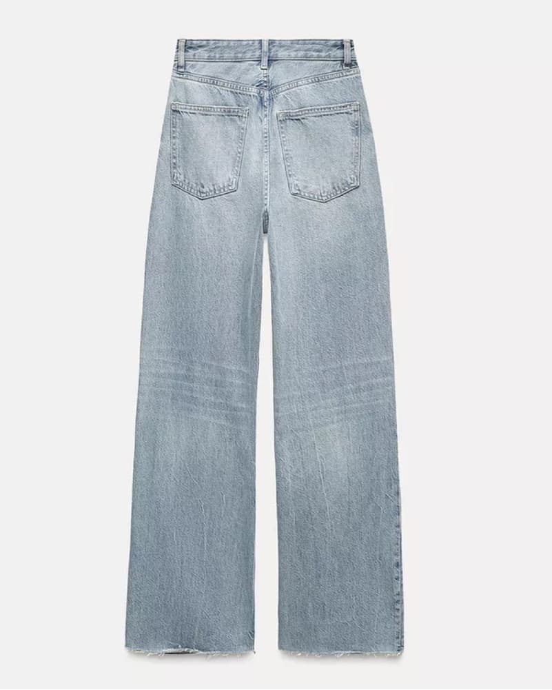 Zara High Waist Wide Leg Jeans - Image 2
