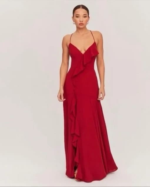 Maroon Fame and Partners Gown - Image 2