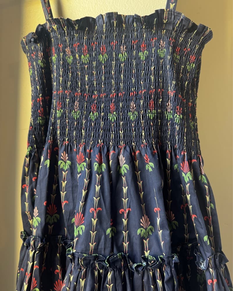 Hill House Seraphina Navy Mini Nap Dress - Image 4
