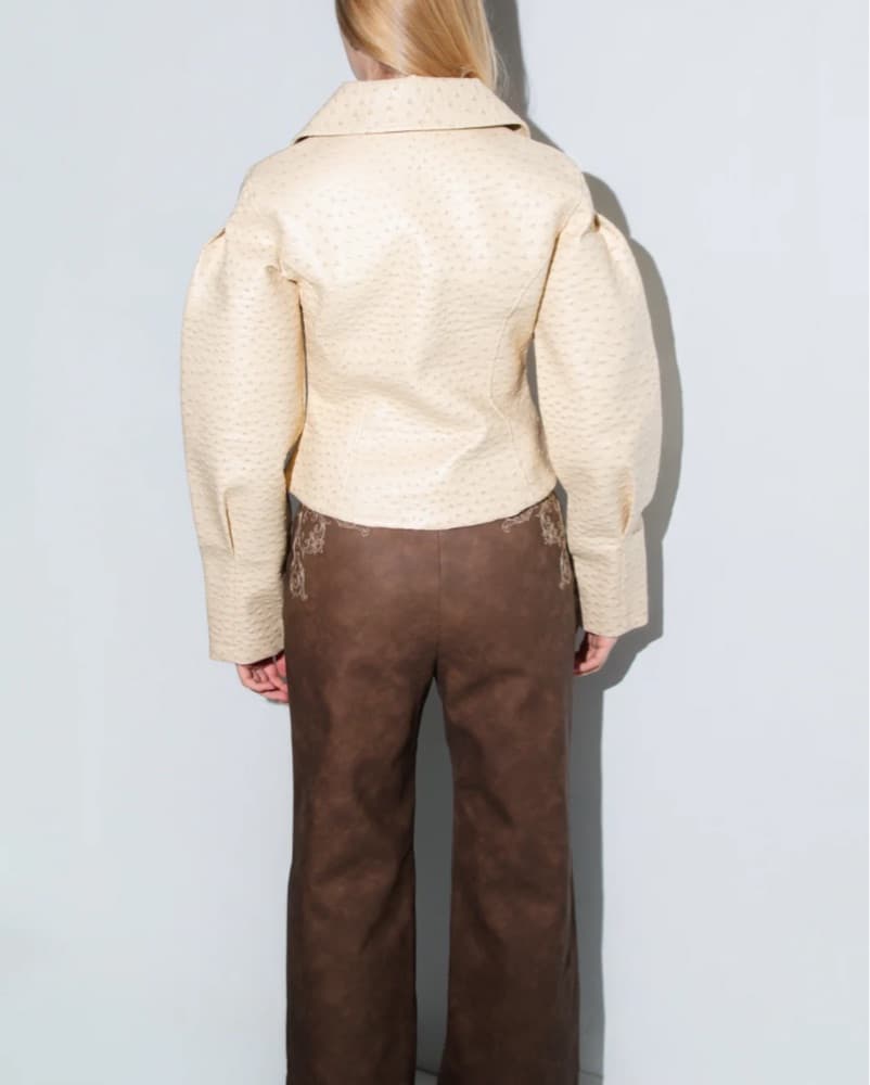 Yellow The Label Olsen Ostrich Jacket  - Image 5