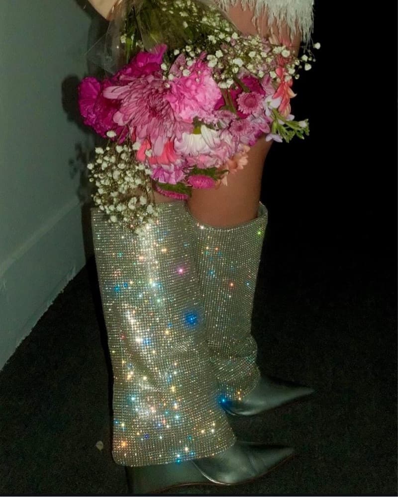 Steve Madden Rhinestone Boots - Image 1