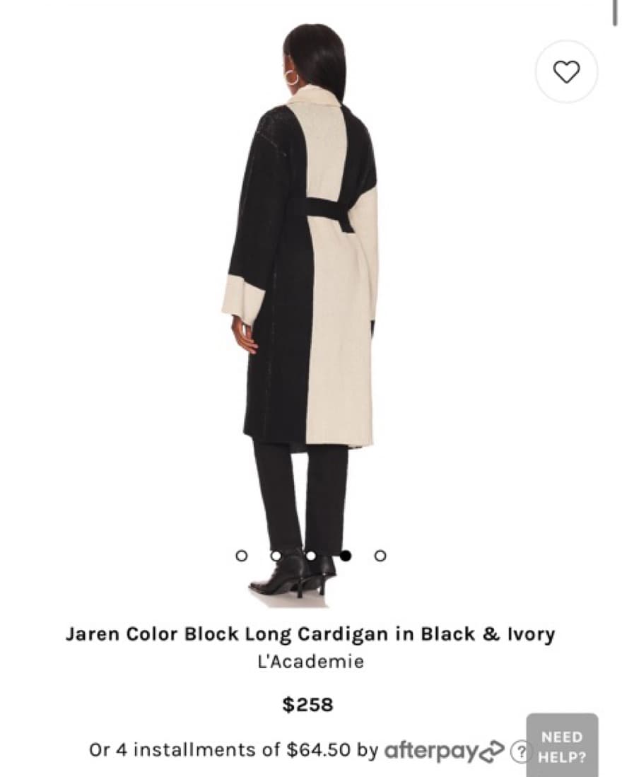 L'Academie Color Block Long Cardigan - Image 3