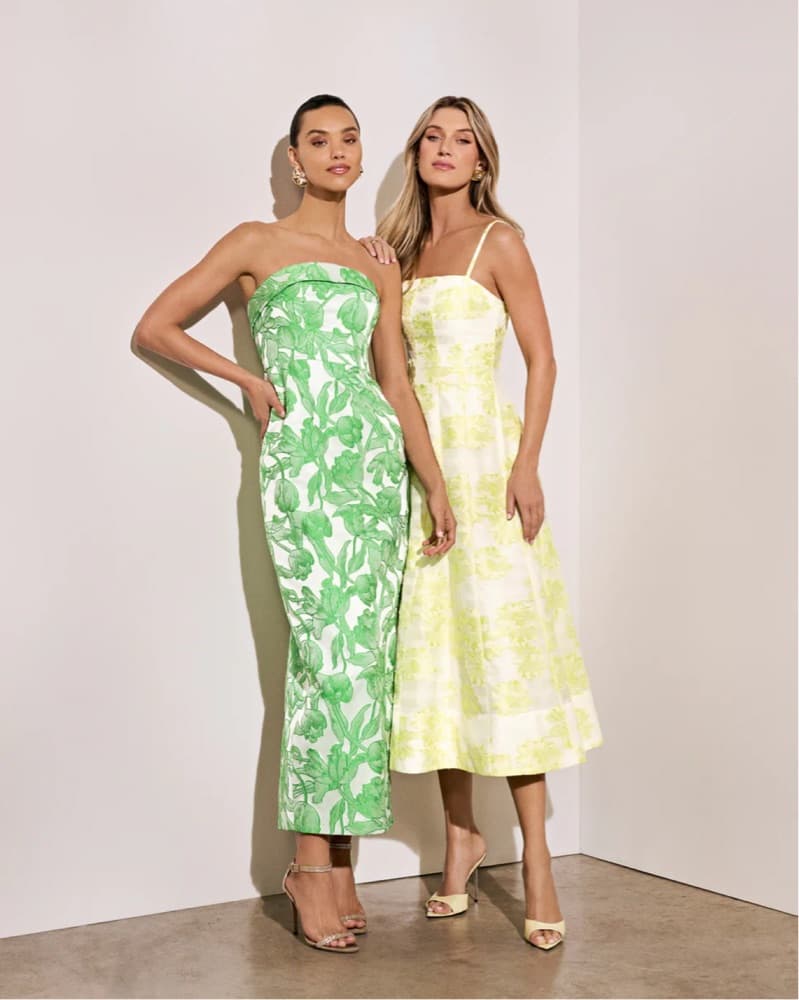 Milly Tulip Jacquard Strapless Dress  - Image 2