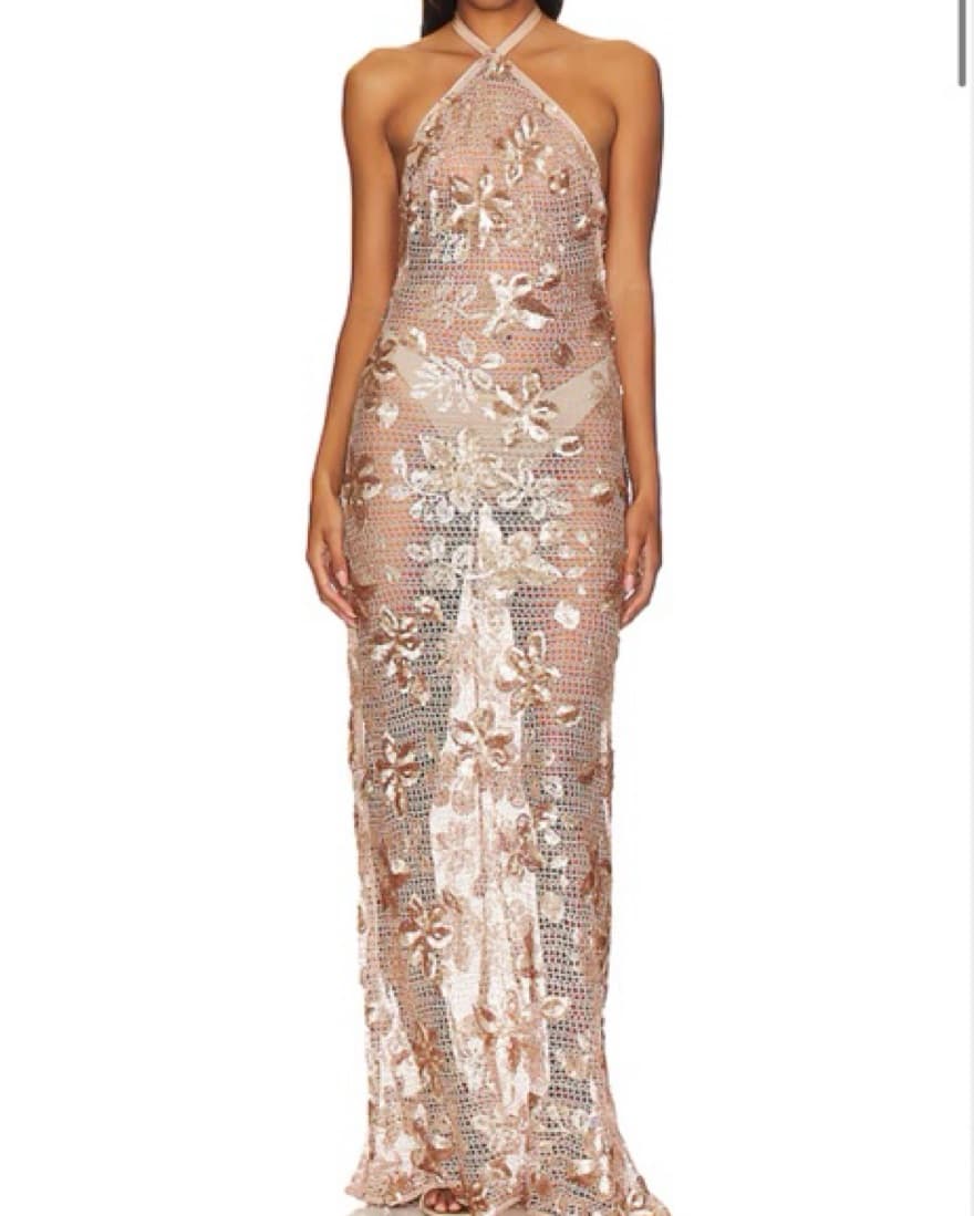 Xenia Gown in Champagne - Image 1