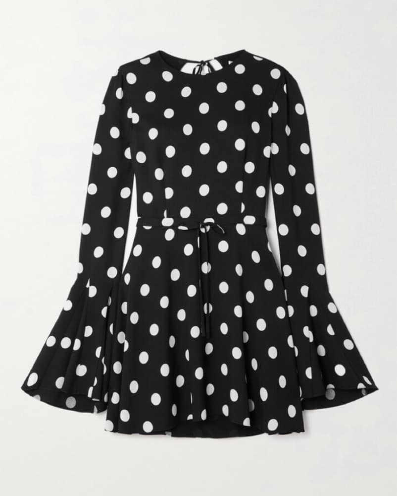 Saint Laurent Open Back Polka Dot Dress - Image 2