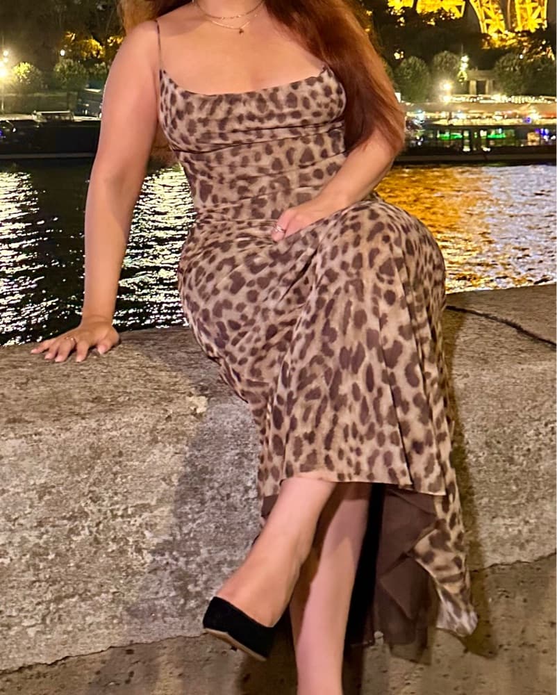 Zara Leopard Maxi Dress - Image 4