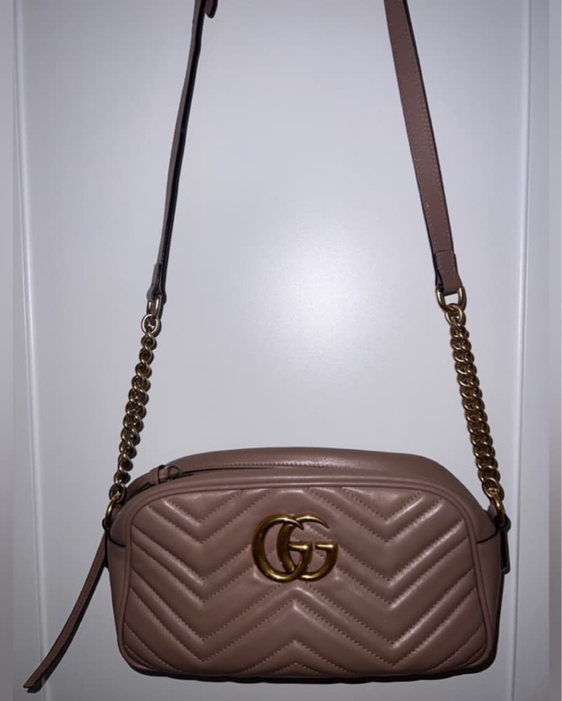 Gucci Marmont Dusty Pink Shoulder Bag - Image 3