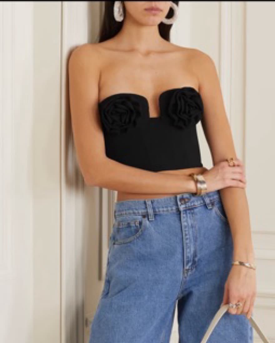 Magda Butrym Floral Aplplique Bustier  - Image 1