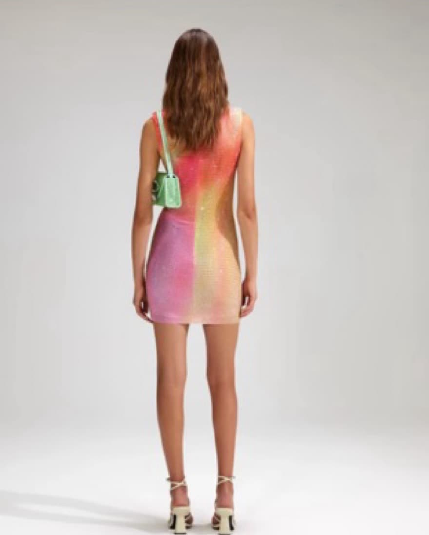 Self Portrait Rainbow Midi Dress - Image 2