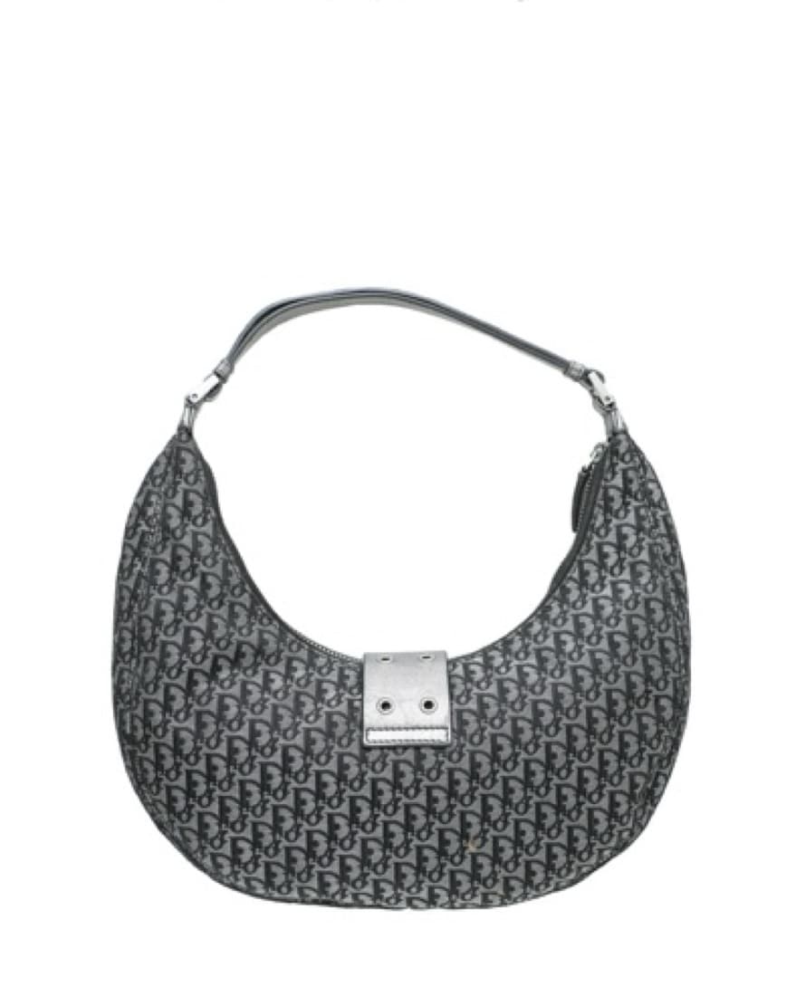 Chistian Dior Bicolor Oblique Hobo Bag - Image 2