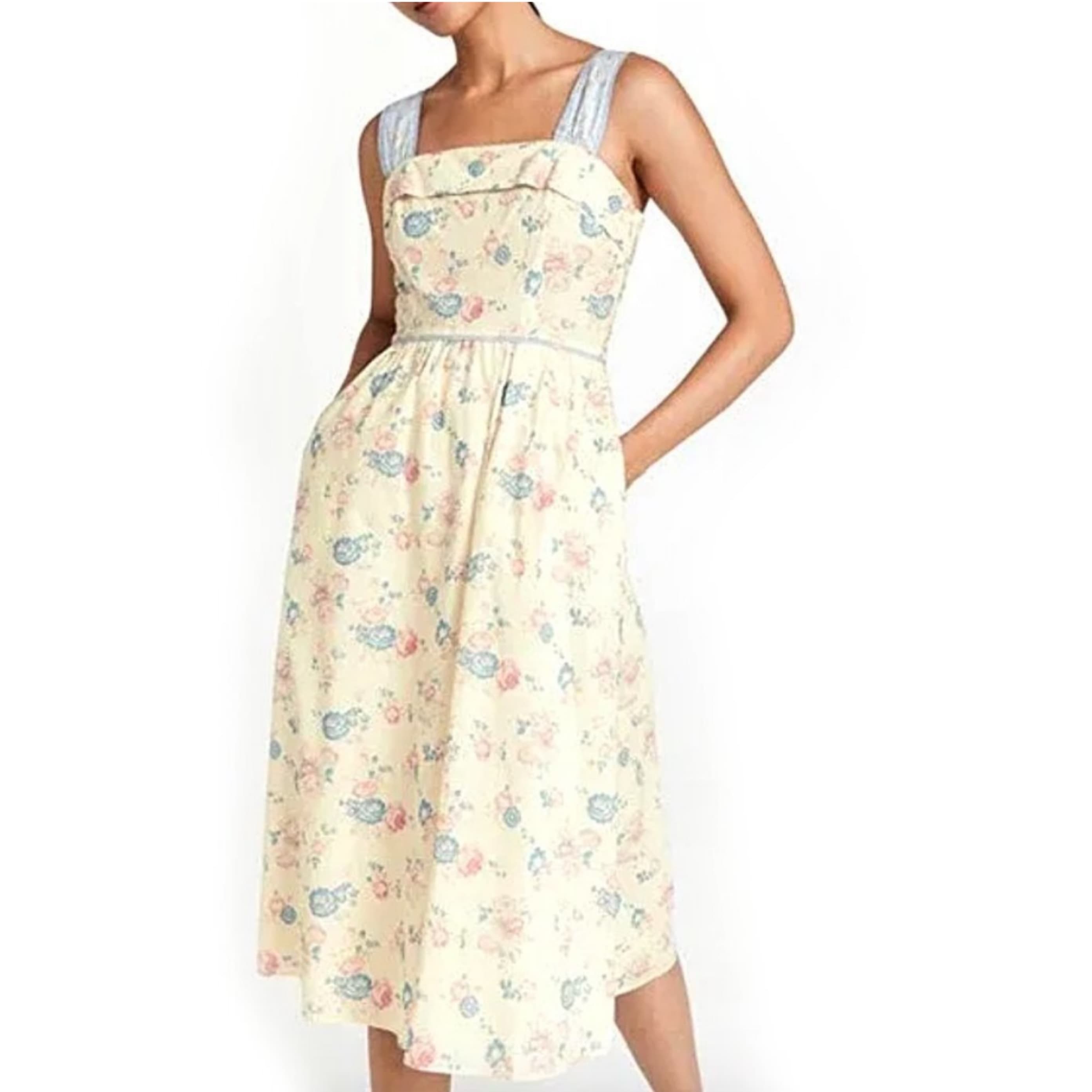 LOVESHACKFANCY Carmine Sleeveless Floral - Image 4