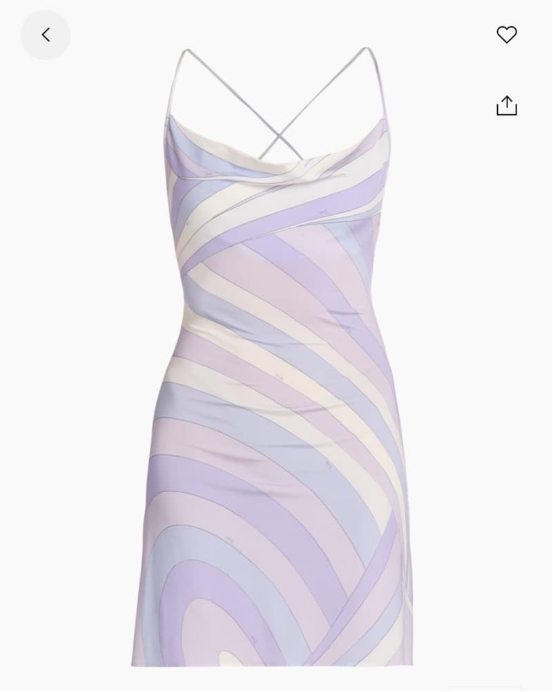 Pucci Purple Jersey Satin Mini  - Image 1