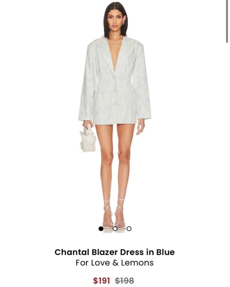 For Love & Lemons Spring Blazer Dress - Image 2