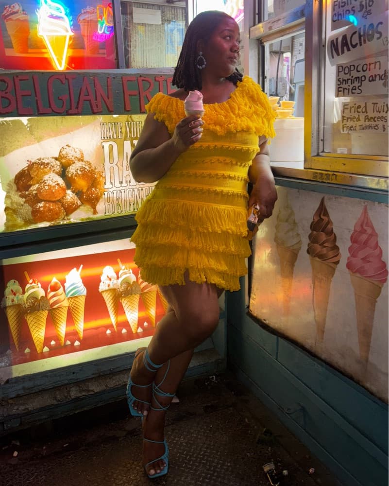 Hanifa Cassandra Yellow Dress - Image 2