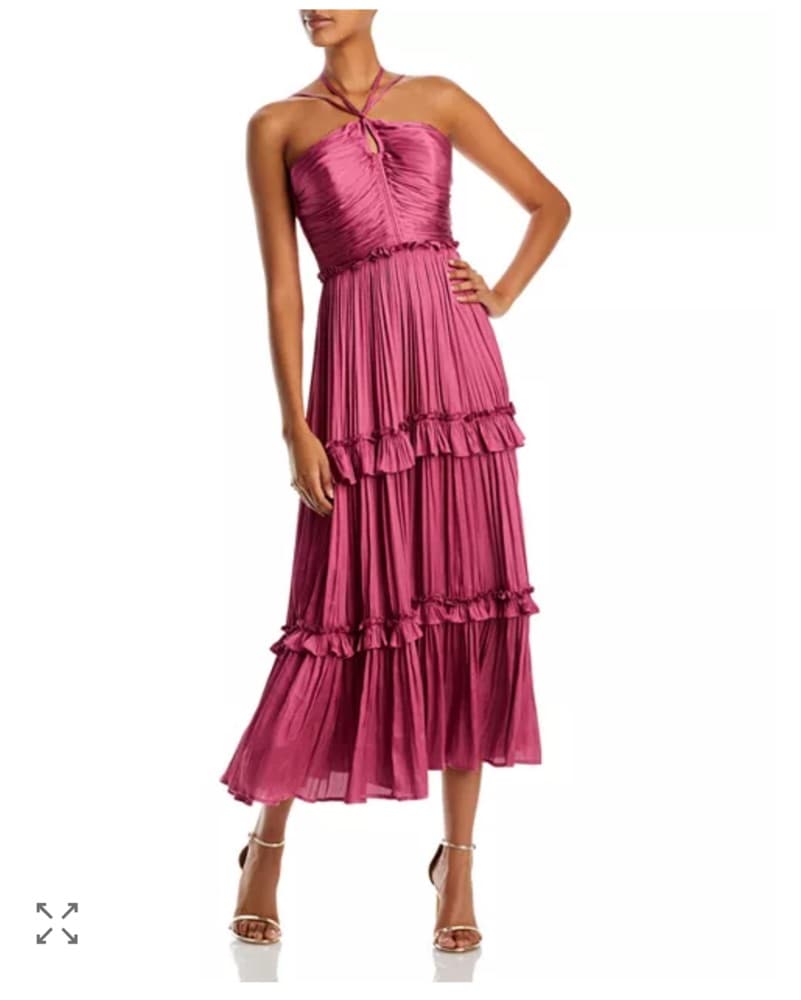 AQUA bloomingdales Mauve Pink Midi - Image 1