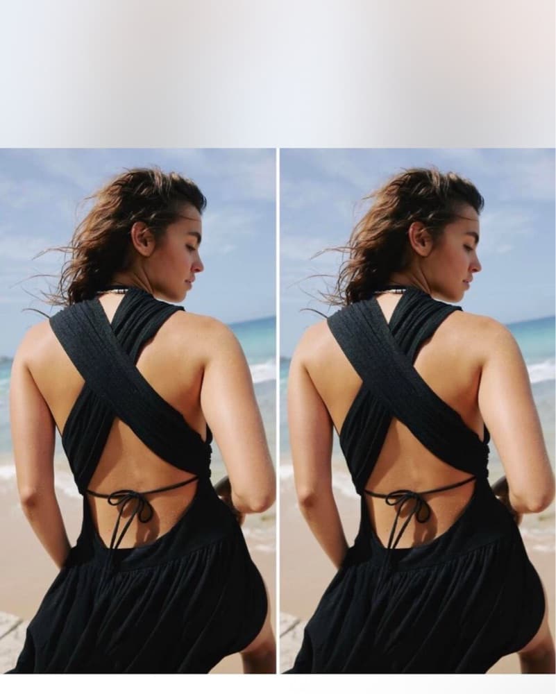 Chic Black Halter Maxi Dress - Image 2