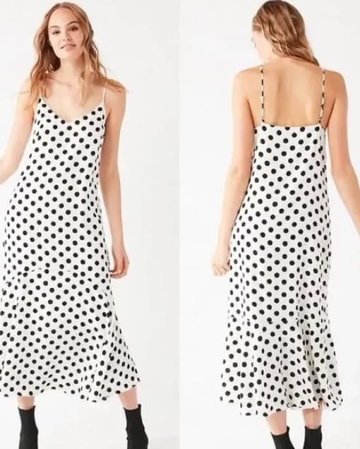 UO White & Black Polkadot Dress  - Image 5