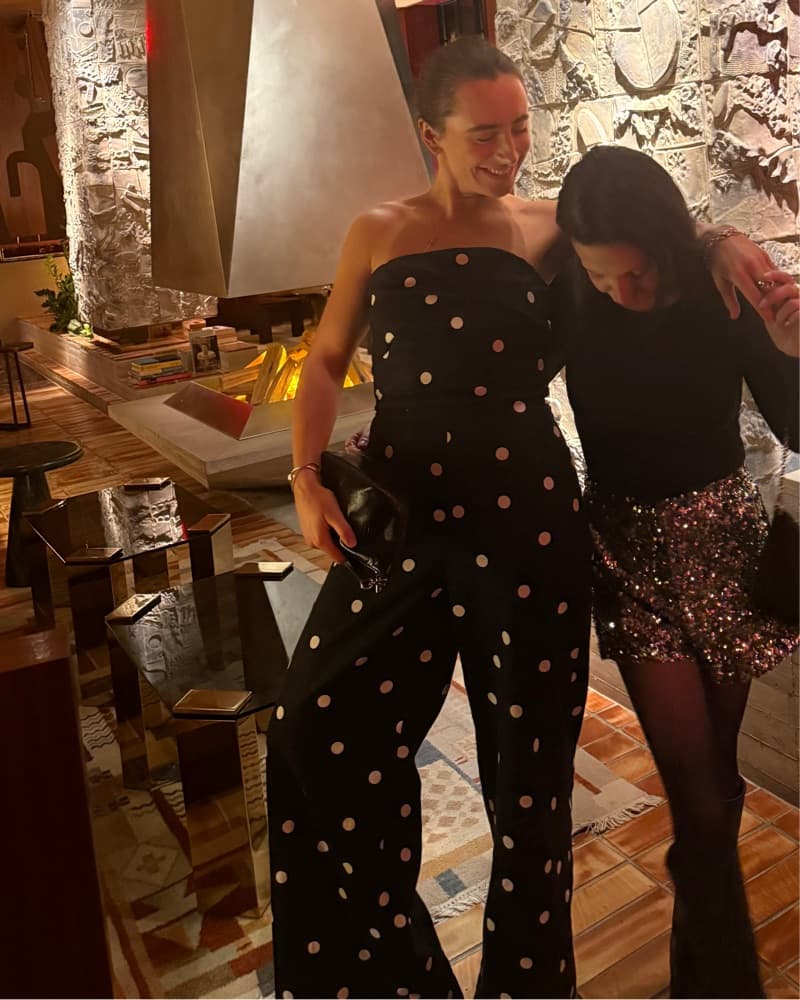 Sezane Stella Polka Dot Jumpsuit - Image 4