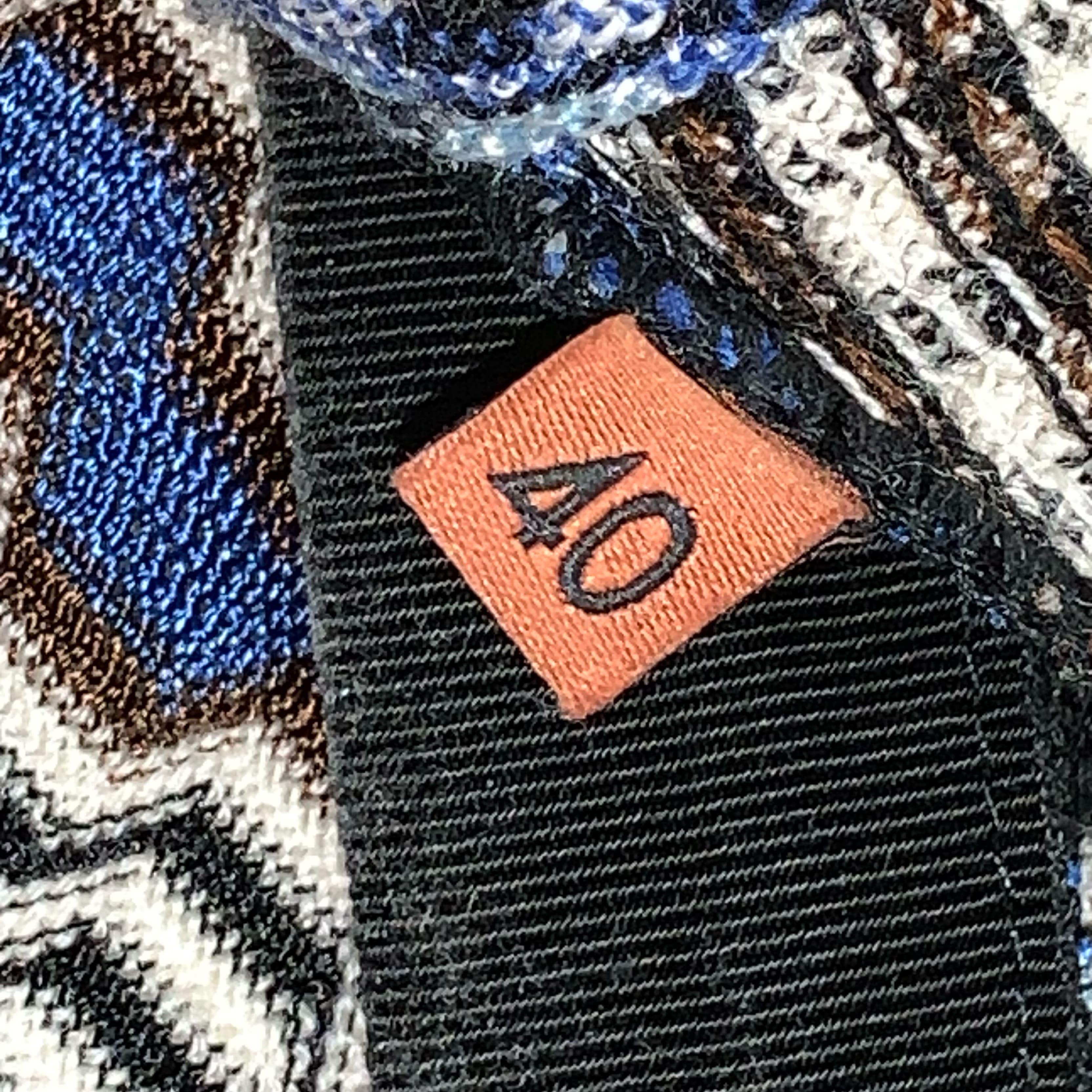 MISSONI size 40 patchwork knit MIDIDRESS - Image 4