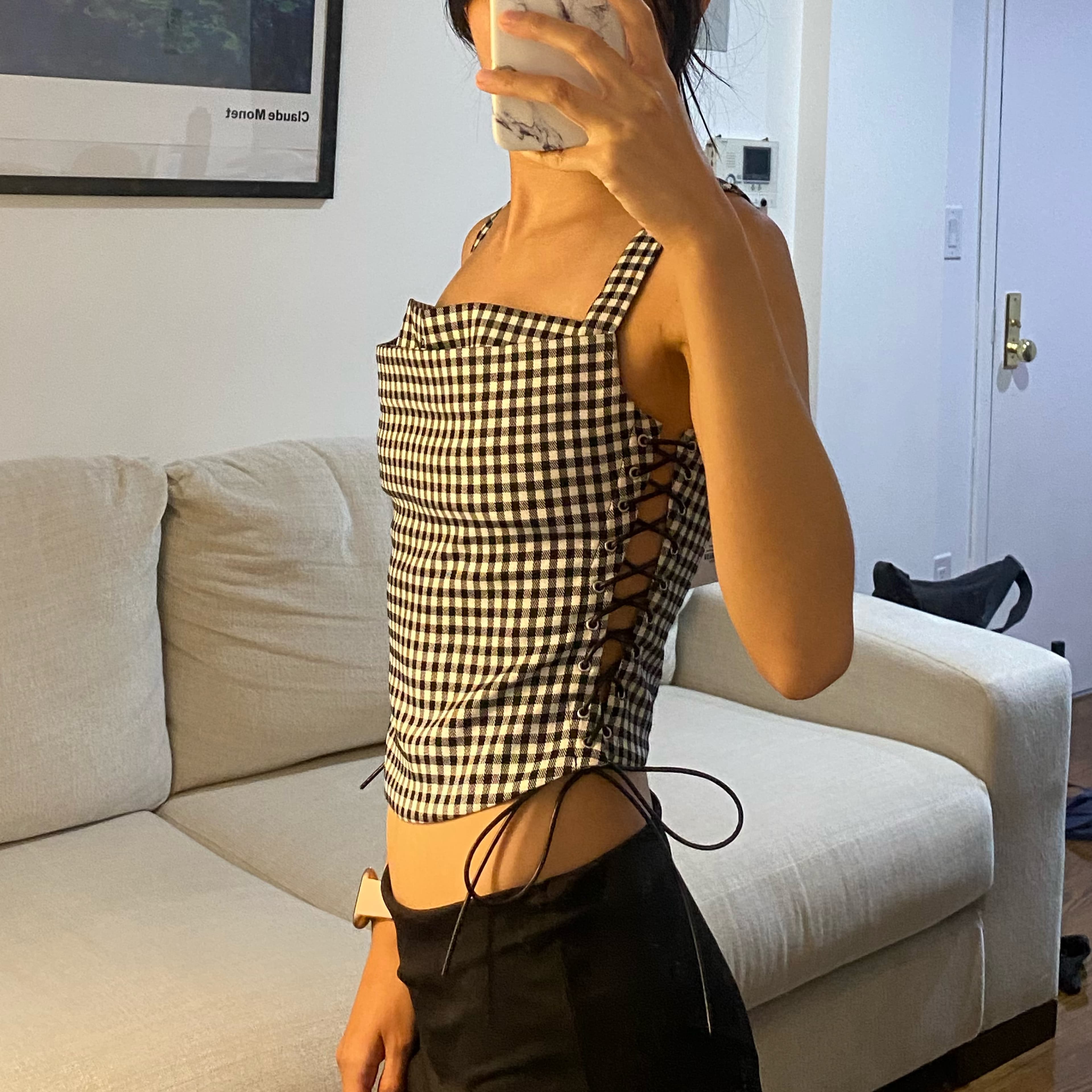 Miaou Gingham Corset - Image 3