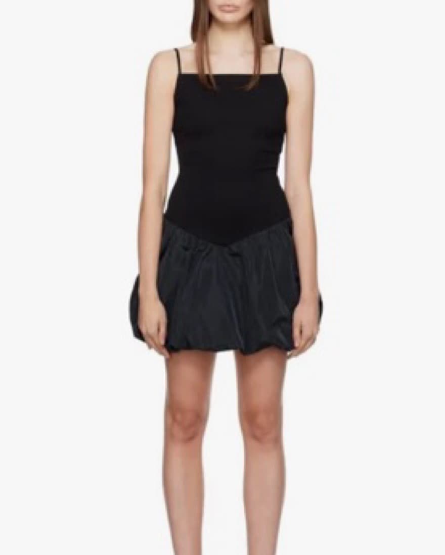 Chic Black Ruffled Mini Dress - Image 3