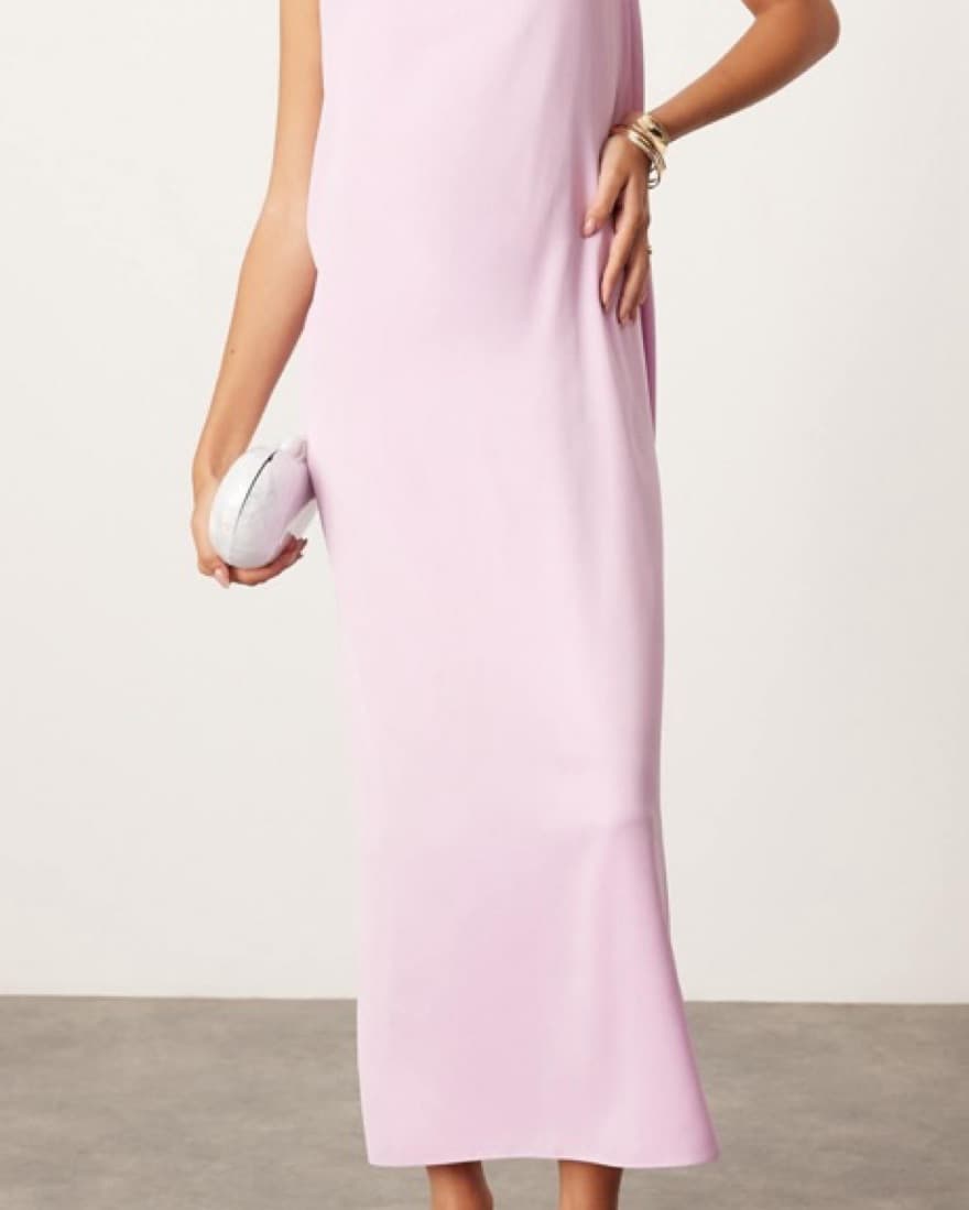 Lilac Cowl Neck Dress - Image 4